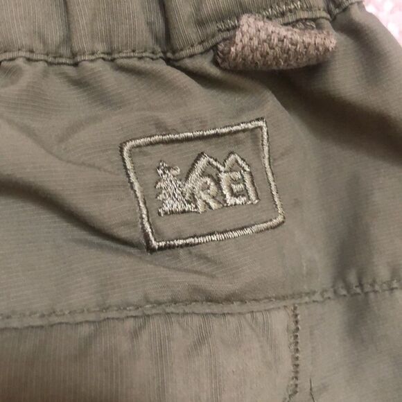 REI Men’s 30 amphibian amphibian quick dry olive cargo shorts hiking outdoor - Picture 7 of 11